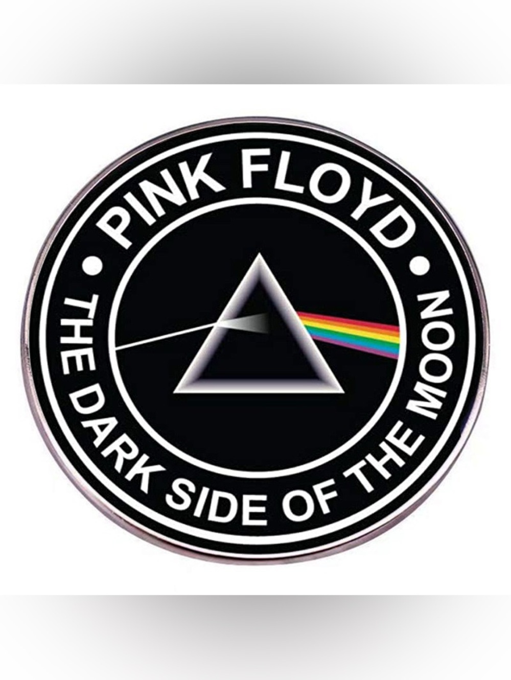 Pink Floyd Dark Side of the Moon Enamel Pin – Prism Rainbow Rock Band Lapel Pin